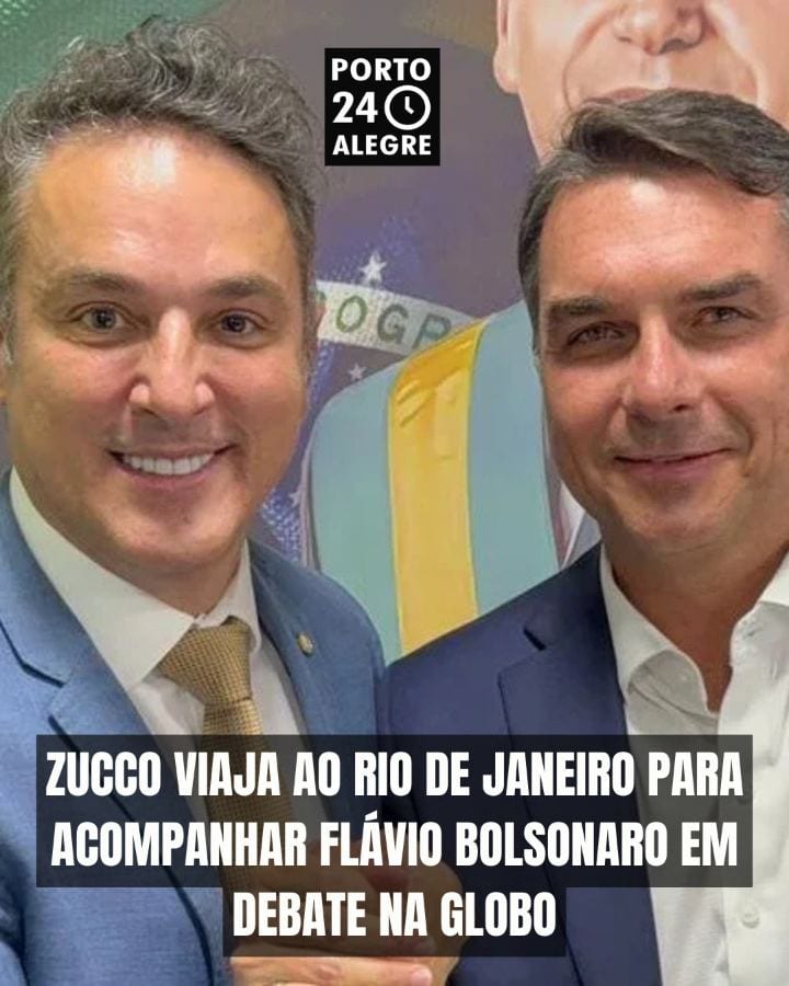 Zucco viaja ao Rio para acompanhar Flávio Bolsonaro no debate