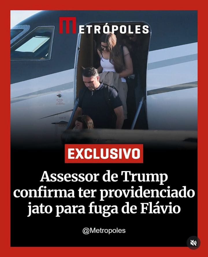 Assessor de comunicação da Casa Branca, Jason Miller confirmou ao Metrópoles que providenciou o jato usado pelo senador