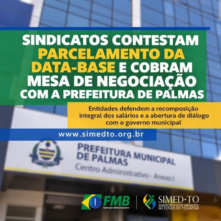 Representantes sindicais de oito entidades que representam os servidores públicos municipais de Palmas discordam da prop