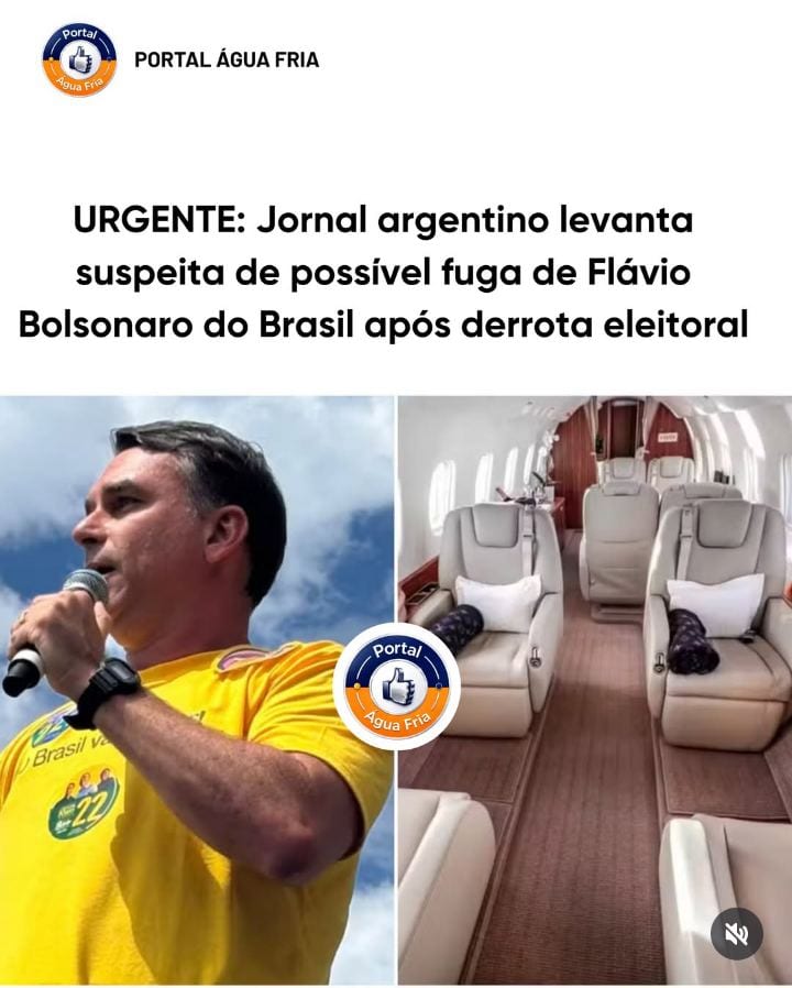 Jornal argentino levanta suspeita de possível fuga de Flávio Bolsonaro do Brasil após derrota eleitoral