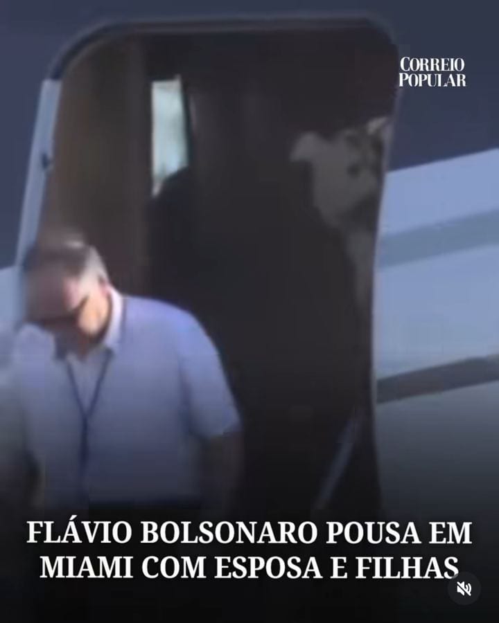 O senador Flávio Bolsonaro (PL-RJ), derrotado na eleição presidencial de 2026, pousou na manhã desta quarta-feira, 28, e