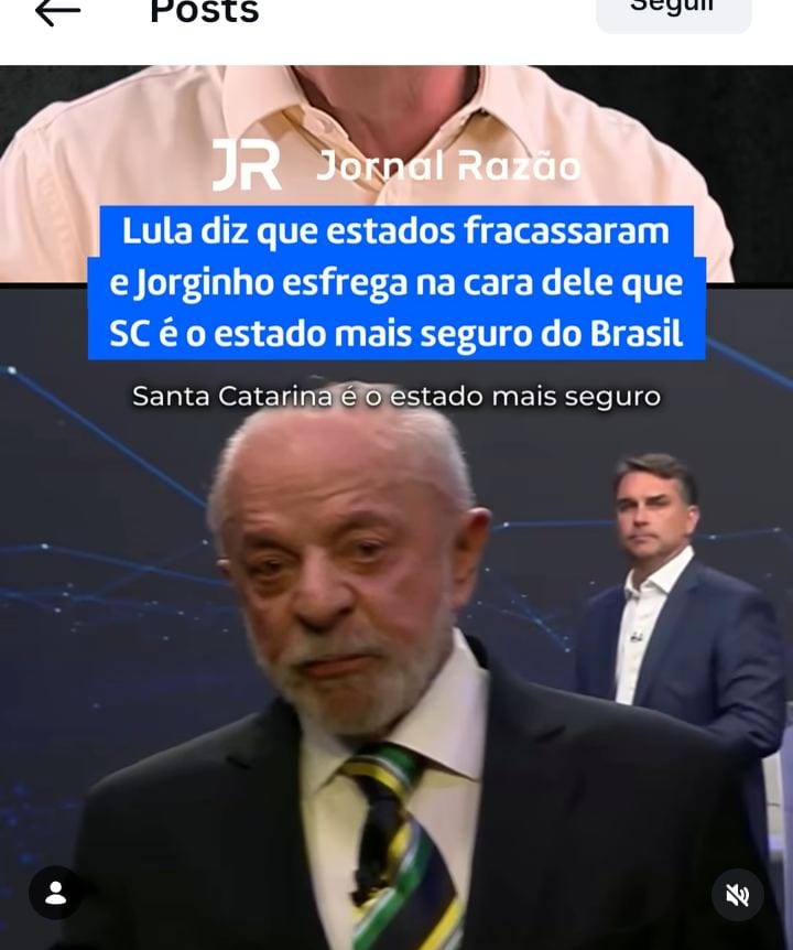 Jorginho Mello diz que Santa Catarina é o estado mais seguro do Brasil