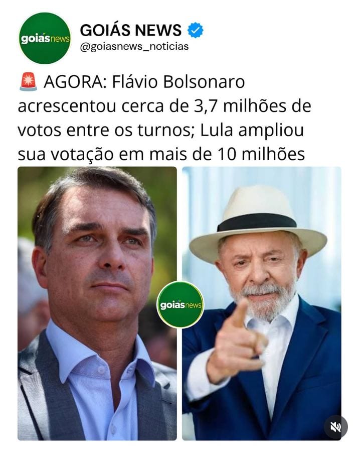 ELEIÇÕES 2026 | COMPARATIVO ENTRE OS TURNOS