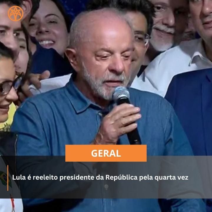 Luiz Inácio Lula da Silva (PT) foi reeleito presidente da República neste domingo (25), ao vencer o senador Flávio Bolso