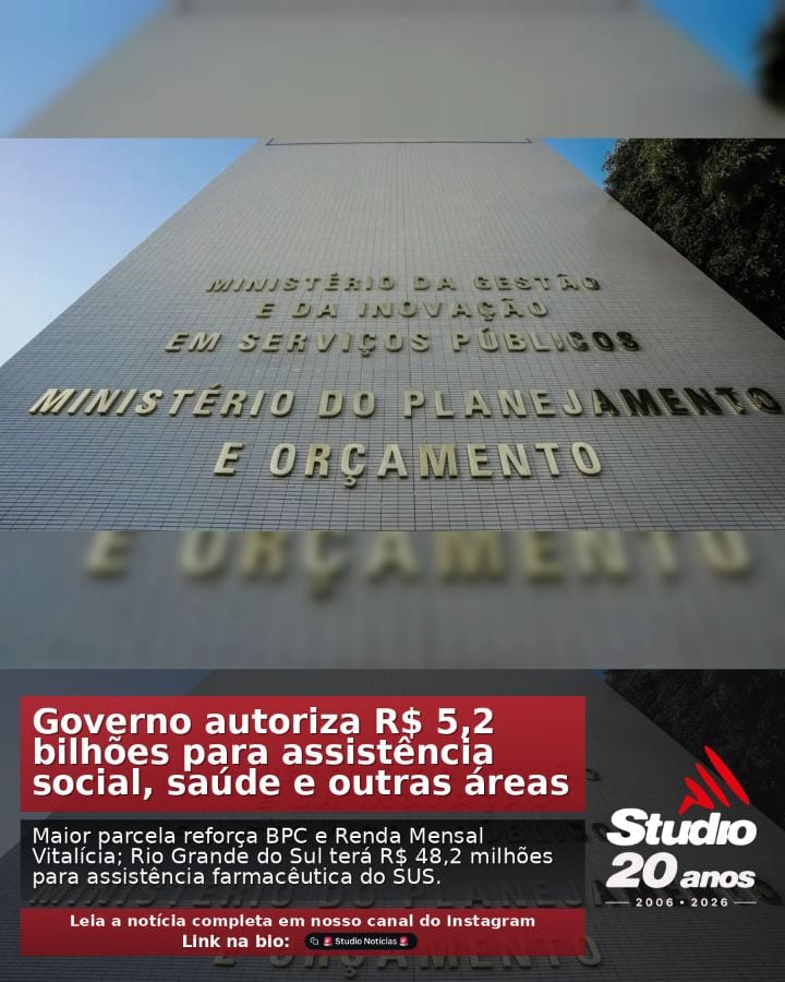 #Brasil | Governo autoriza R$ 5,2 bilhões para assistência social, saúde e outras áreas |