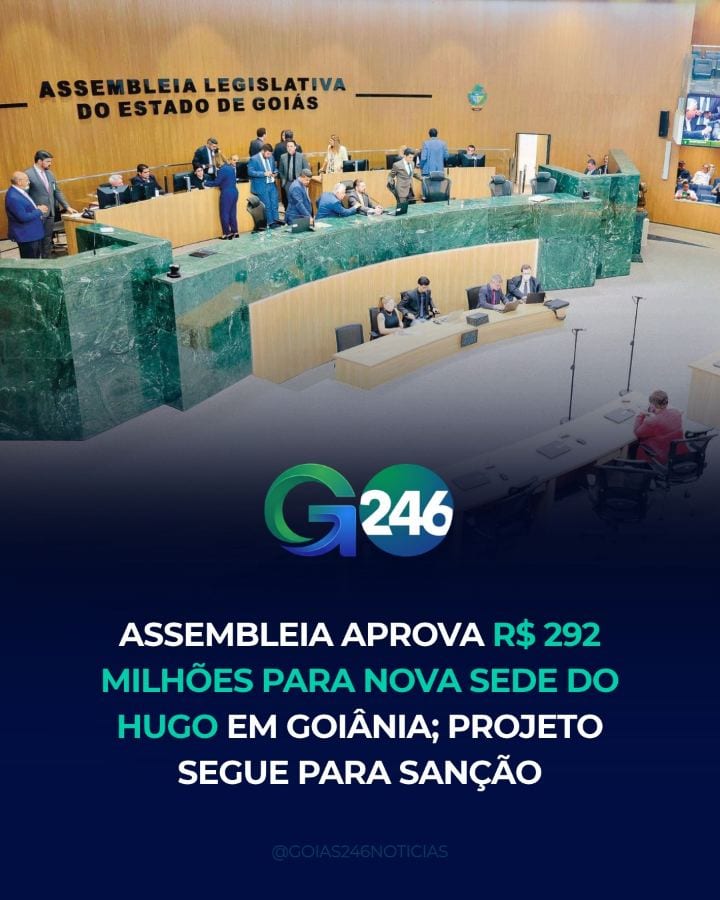 A Assembleia Legislativa de Goiás (Alego) aprovou, nesta quinta-feira (29), a abertura de crédito especial de R$ 292 mil