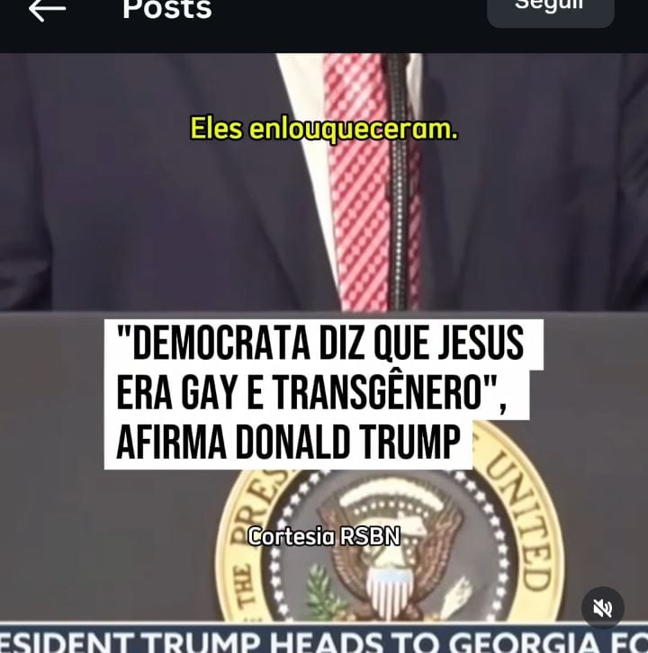 Trump diz no Kansas que adversária de Ty Masterson ‘disse que Jesus era gay e trans’