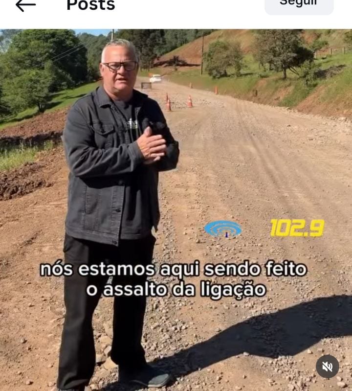 Secretário de Ametista do Sul denuncia furto de estacas da obra de asfaltamento