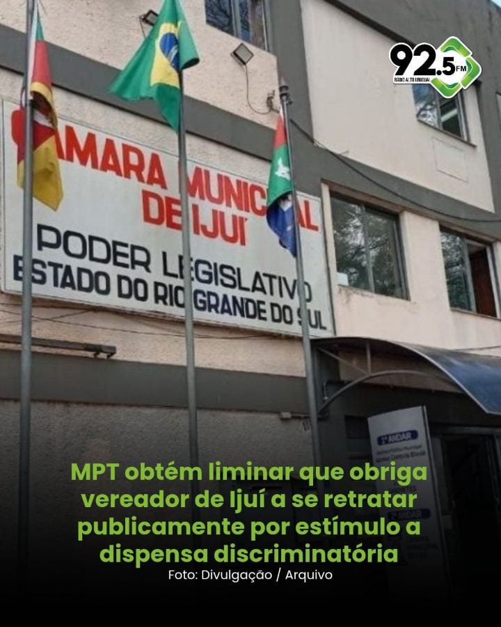 O Ministério Público do Trabalho no Rio Grande do Sul (MPT-RS) obteve, junto à Justiça do Trabalho, liminar contra Almir