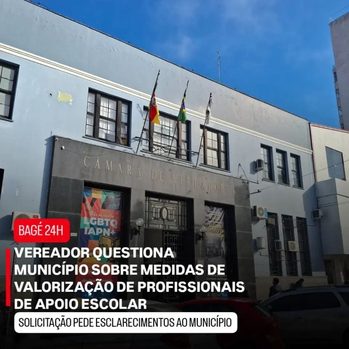 Um requerimento foi apresentado à Câmara de Vereadores de Bagé solicitando informações à Prefeitura sobre o andamento do