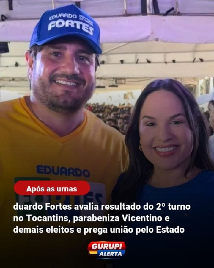 O deputado estadual Eduardo Fortes (Republicanos) se pronunciou nesta segunda-feira (26) sobre o resultado do segundo tu