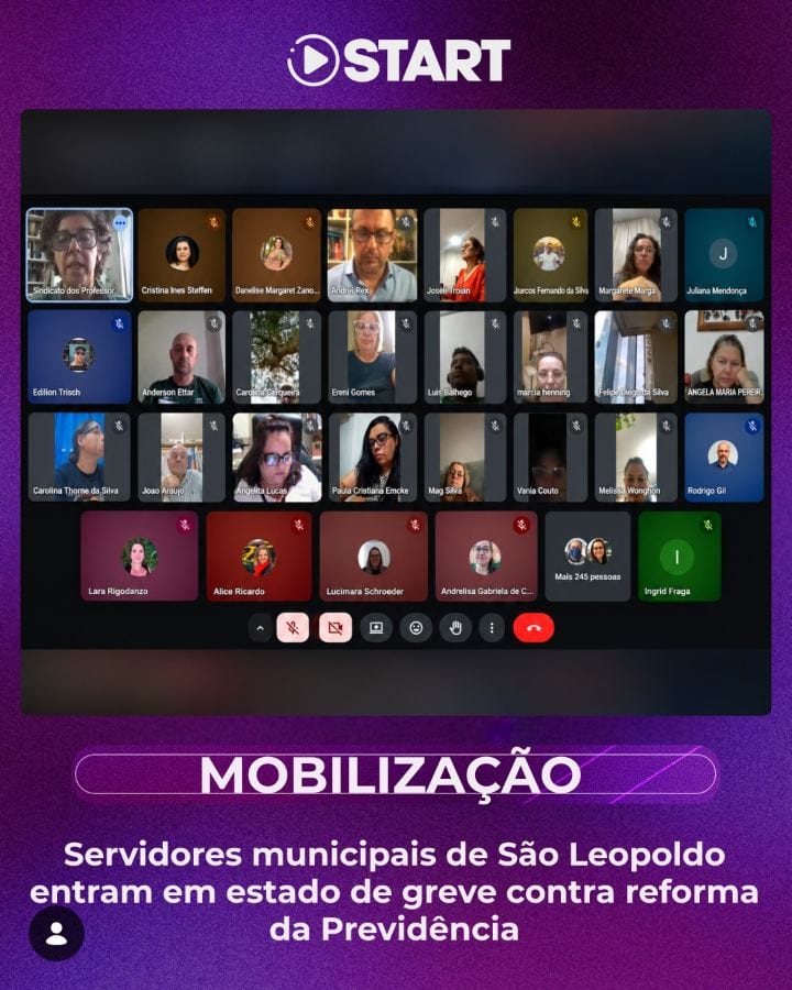 Servidores públicos municipais de São Leopoldo anunciaram estado de greve contra a proposta de reforma da Previdência ap
