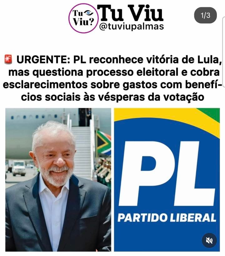 O presidente nacional do Partido Liberal (PL), Valdemar Costa Neto, divulgou uma nota oficial nesta segunda-feira (26) r