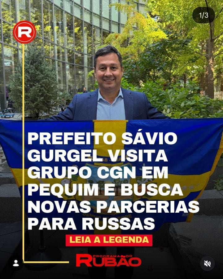 O prefeito de Russas, Sávio Gurgel, compartilhou nesta terça-feira (27) uma agenda institucional realizada em Pequim, na