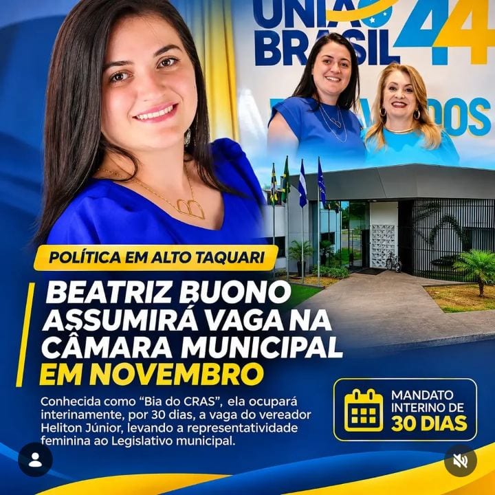 O mês de novembro será marcado por um momento importante para a representatividade feminina na política de Alto Taquari.