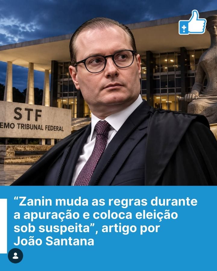 Zanin muda as regras durante a apuração e coloca eleição sob suspeita