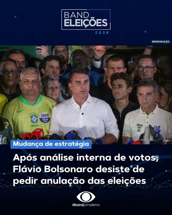 Segundo aliados e amigos pessoais de Flavio Bolsonaro (PL), o senador não vai pedir mais a anulação das eleições, como h