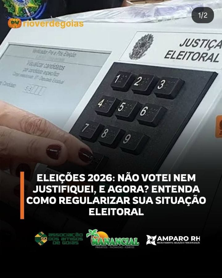 Eleitores que não votaram nas eleições de 2026 devem justificar a ausência à Justiça Eleitoral.