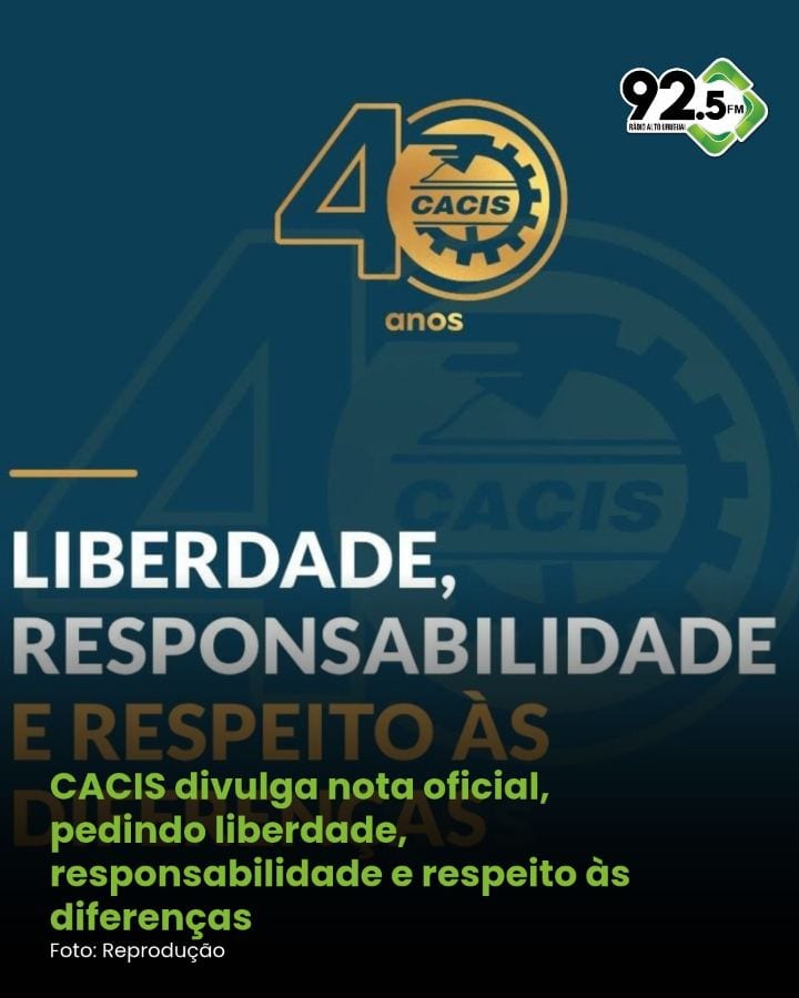 A Câmara do Comércio, Indústria e Serviços de Três Passos (CACIS), divulgou uma nota oficial, nesta quarta-feira, 28 de