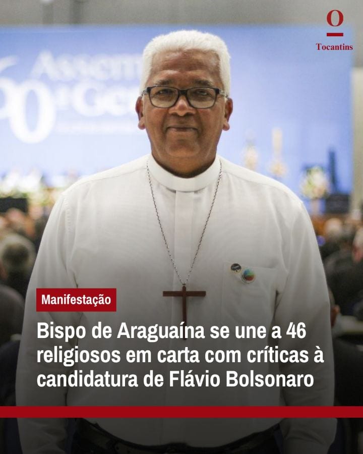 Às vésperas do segundo turno das eleições presidenciais, o bispo de Araguaína, Dom Giovane Pereira de Melo, está entre o