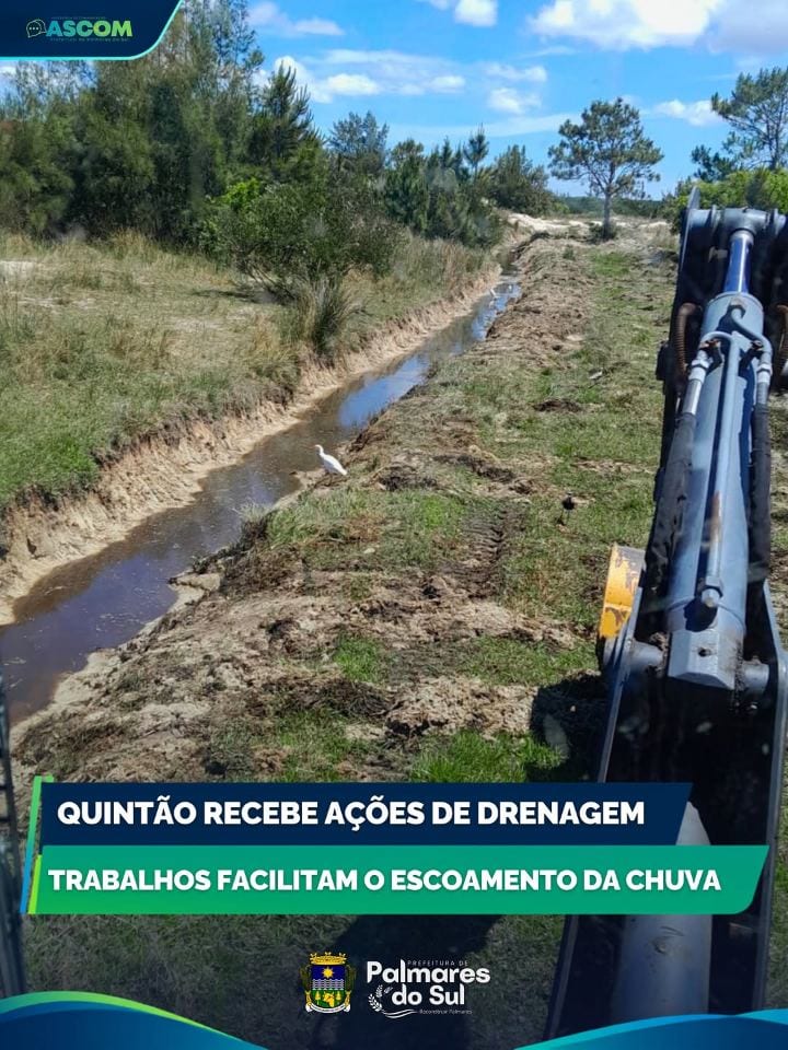 Subprefeitura de Quintão faz obras para escoar águas da chuva