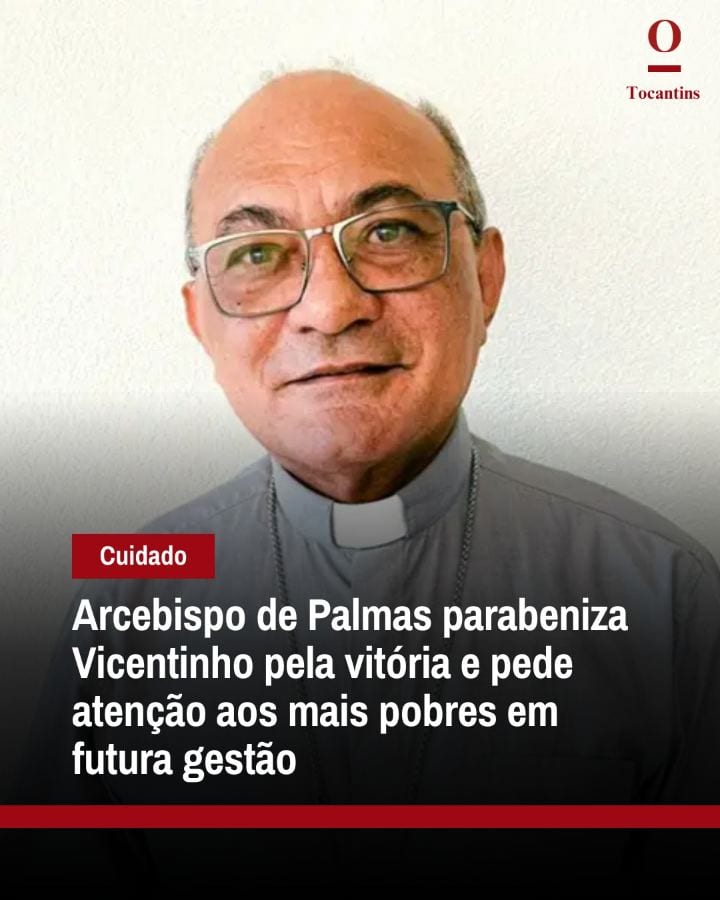 O arcebispo metropolitano de Palmas, Dom Pedro Brito Guimarães, enviou uma carta de congratulações ao governador eleito