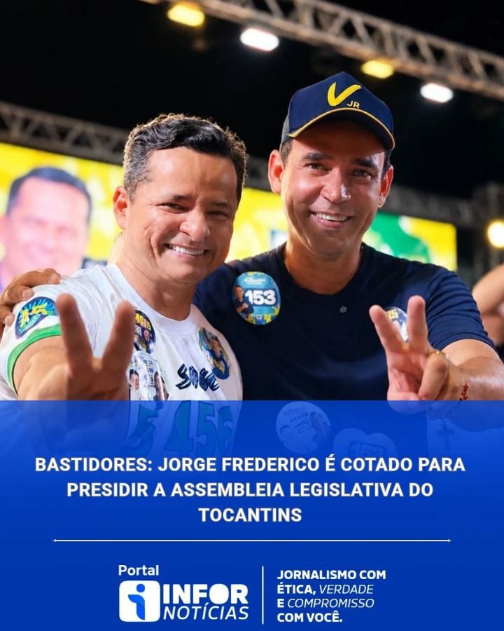 BASTIDORES: JORGE FREDERICO É COTADO PARA PRESIDIR A ASSEMBLEIA LEGISLATIVA DO TOCANTINS