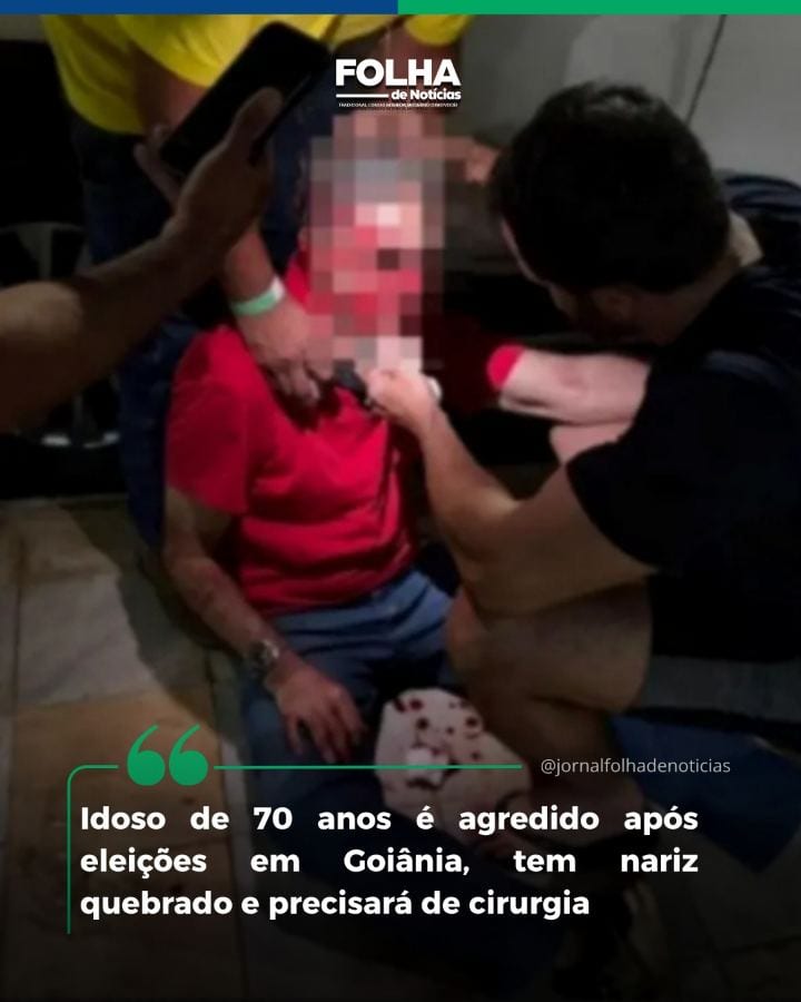 Um idoso de 70 anos foi agredido com socos e chutes na noite de domingo (25), no Jardim Goiás, em Goiânia, após a divulg