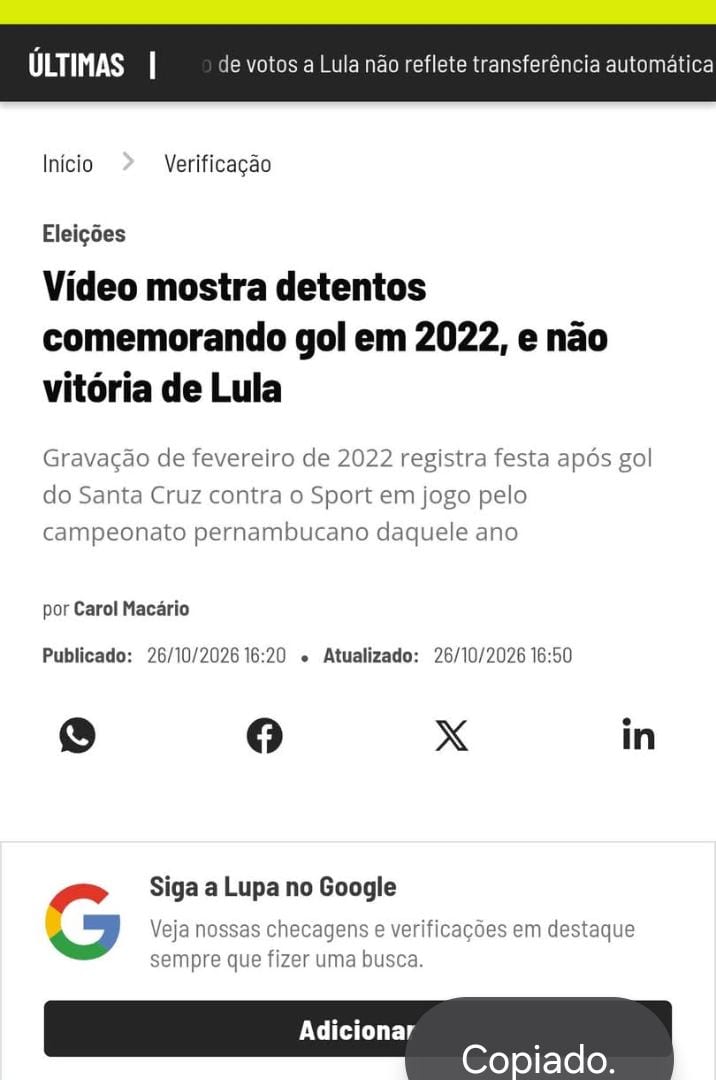 Desmentindo patriotas: