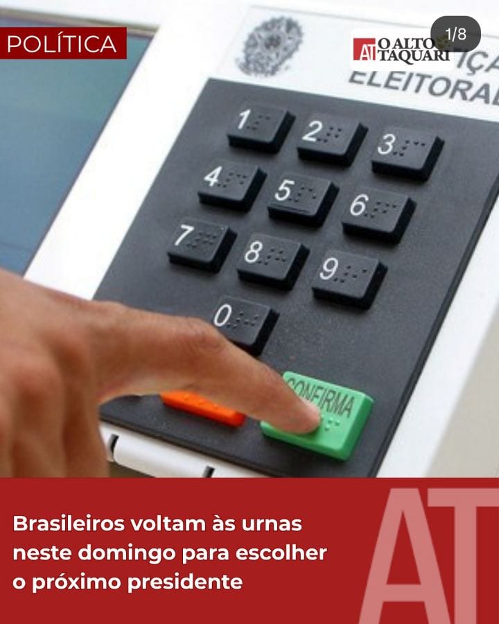 POLÍTICA | Os brasileiros voltam às urnas neste domingo, dia 25, para definir quem comandará a Presidência da República