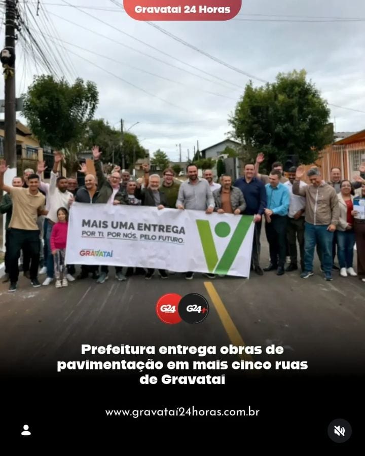 A prefeitura realizou a entrega das obras de pavimentação asfáltica, drenagem e iluminação de LED em mais cinco ruas nes
