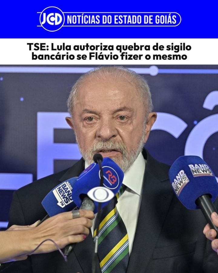 Lula autoriza quebra de sigilo se Flávio fizer o mesmo, e envia pedido ao TSE