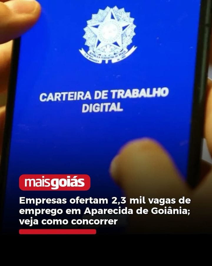 O Sistema Municipal de Emprego (SIME) da Prefeitura de Aparecida de Goiânia está com 2.351 vagas de trabalho disponíveis