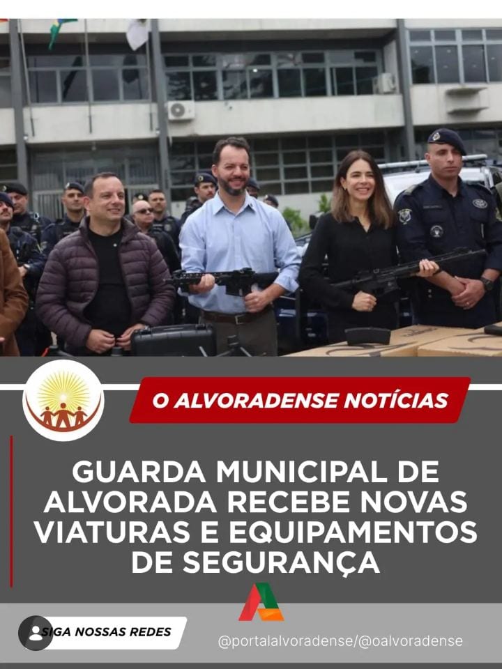 A Guarda Civil Municipal (GCM) de Alvorada recebeu, nesta sexta-feira (30), duas novas viaturas, fuzis, dispositivos elé