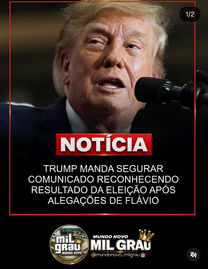 TRUMP MANDA SEGURAR COMUNICADO SOBRE VITÓRIA DE LULA APÓS CONTESTAÇÃO DE FLÁVIO BOLSONARO