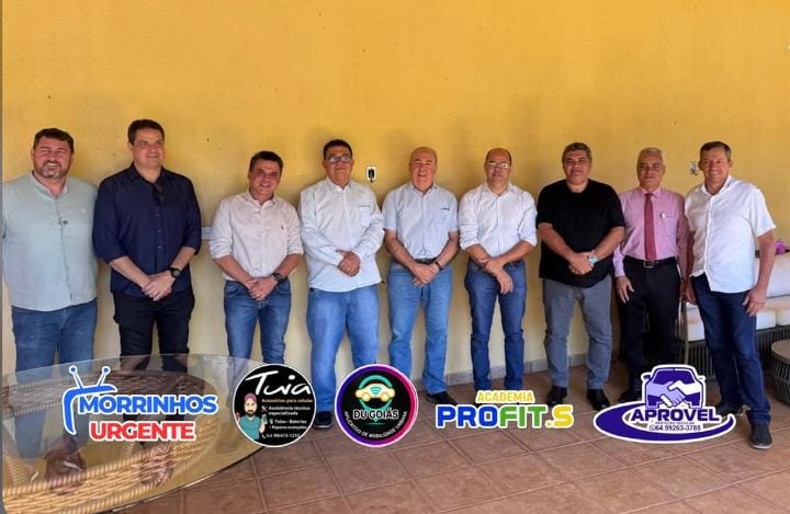Joaquim Guilherme recebe vereadores da nova Mesa da Câmara de Morrinhos