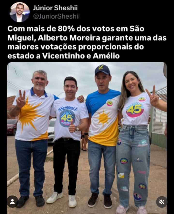 Prefeito de São Miguel do Tocantins participou da articulação política desde o primeiro ato, em maio, até a grande carre