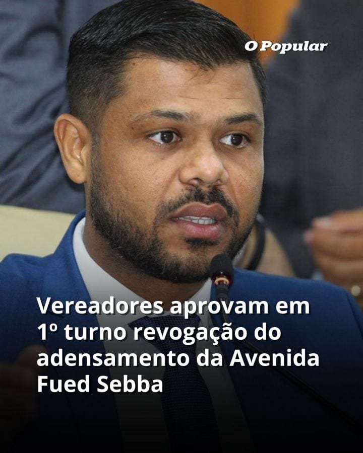CÂMARA DE GOIÂNIA ▪ O plenário da Câmara Municipal de Goiânia aprovou em primeiro turno, nesta quinta-feira (29), o proj