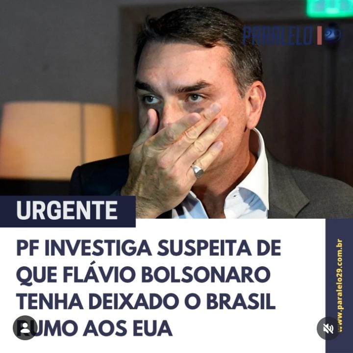 O senador Flávio Bolsonaro (PL) teria embarcado, na noite dessa segunda-feira (26/10), em um voo particular com destino