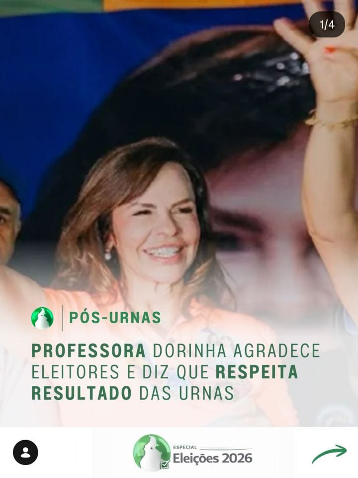 A senadora Professora Dorinha se pronunciou após perder a disputa pelo Governo do Tocantins.