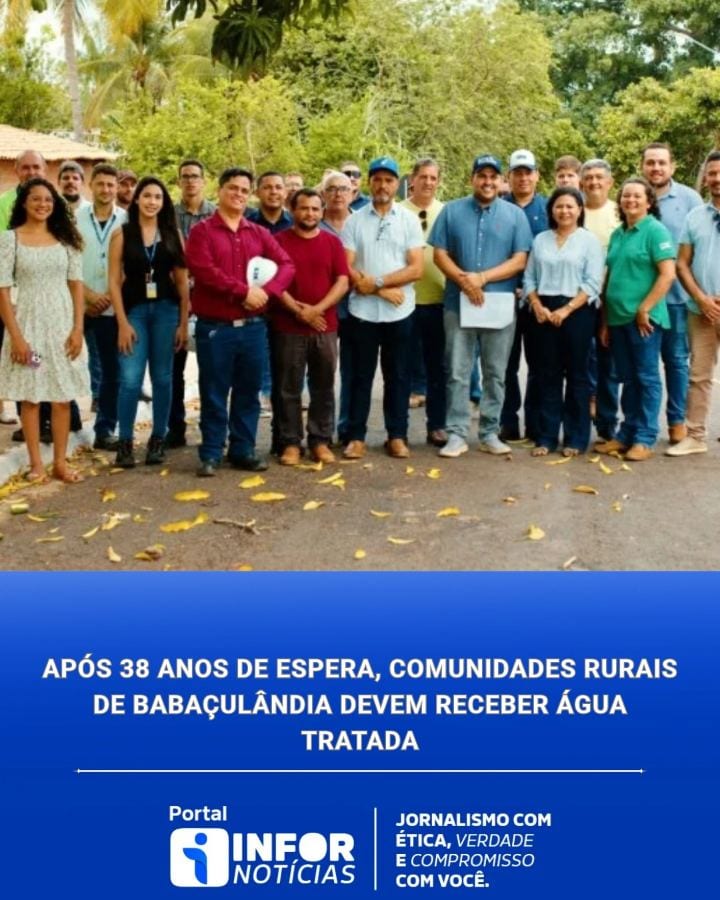 APÓS 38 ANOS DE ESPERA, QUATRO COMUNIDADES RURAIS DE BABAÇULÂNDIA DEVEM RECEBER ÁGUA TRATADA