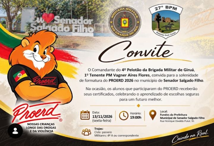 Formatura do PROERD 2026!