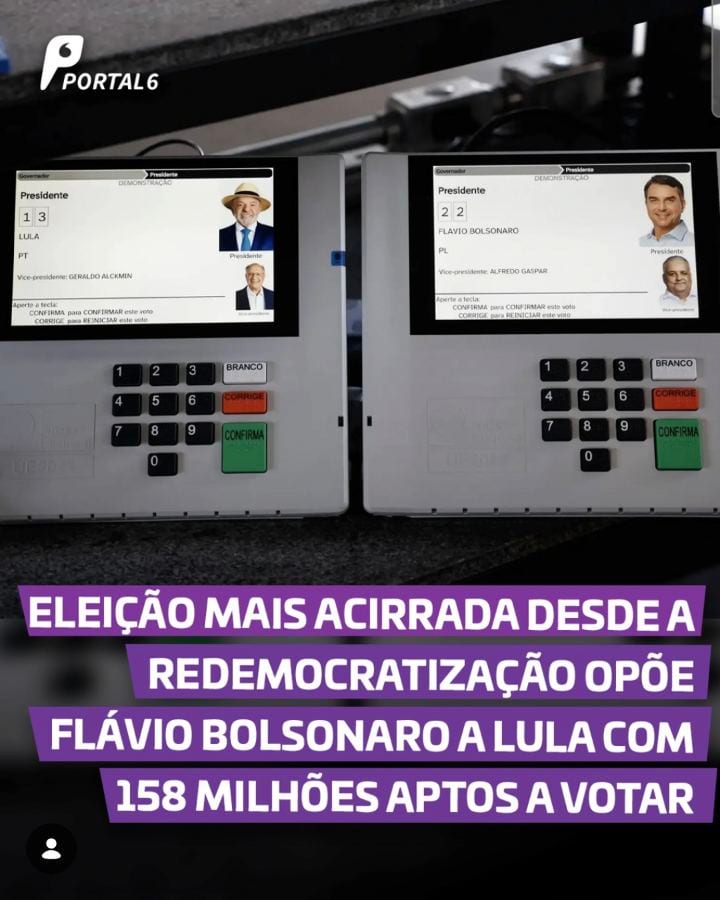 ELEIÇÕES 2026 | Cerca de 158,7 milhões de eleitores estão aptos a voltar às urnas neste domingo (25) para decidir quem s