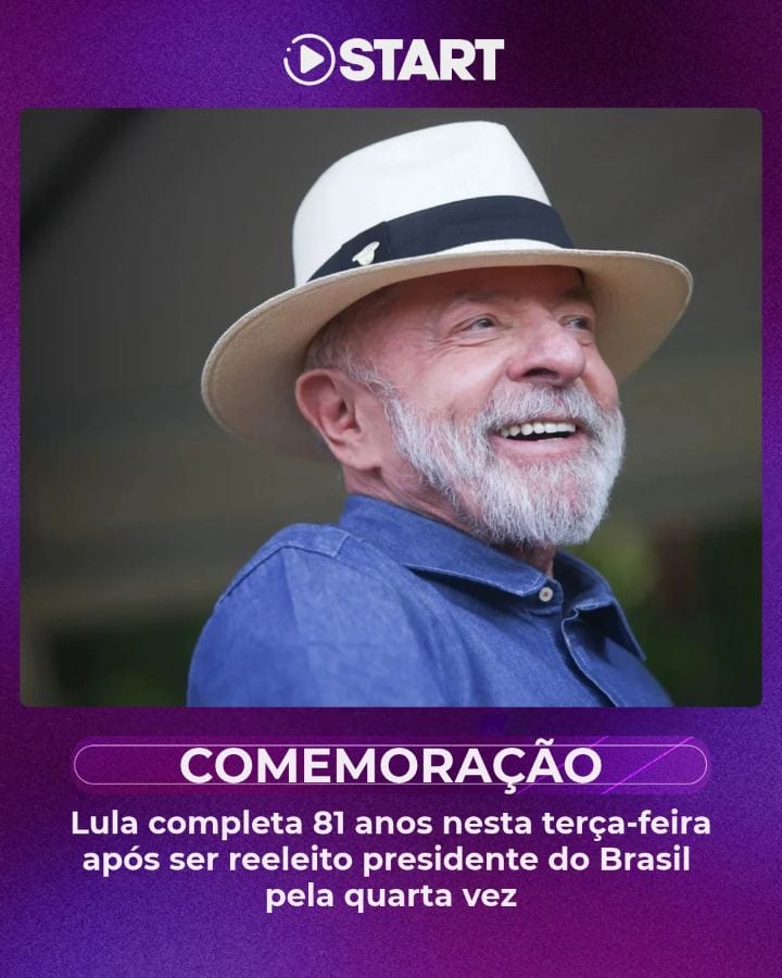 COMEMORAÇÃO | O presidente Luiz Inácio Lula da Silva (PT) completa 81 anos nesta terça-feira (27), dois dias após conqui