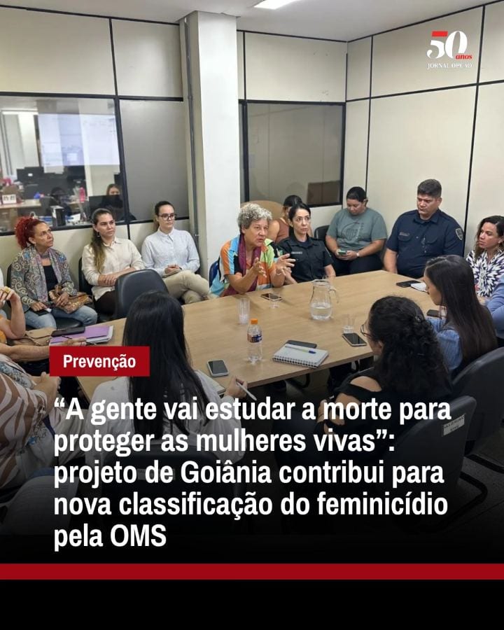 Goiânia participou de um projeto-piloto do Ministério da Saúde que buscou analisar as mortes por feminicídio para desenv