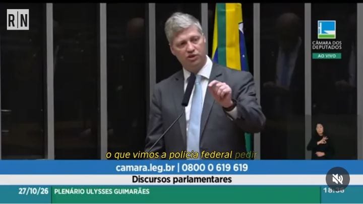 Na tribuna da Câmara, Marcel van Hattem critica STF e Polícia Federal após o segundo turno das eleições