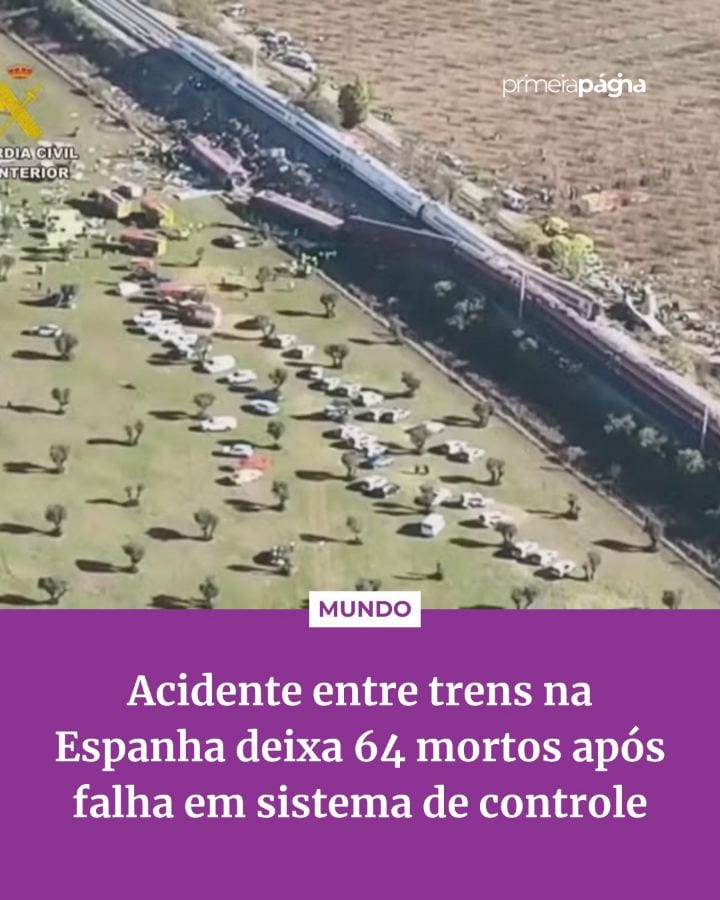 Uma falha no sistema de controle ferroviário teria causado a colisão entre dois trens de alta velocidade na Espanha, que