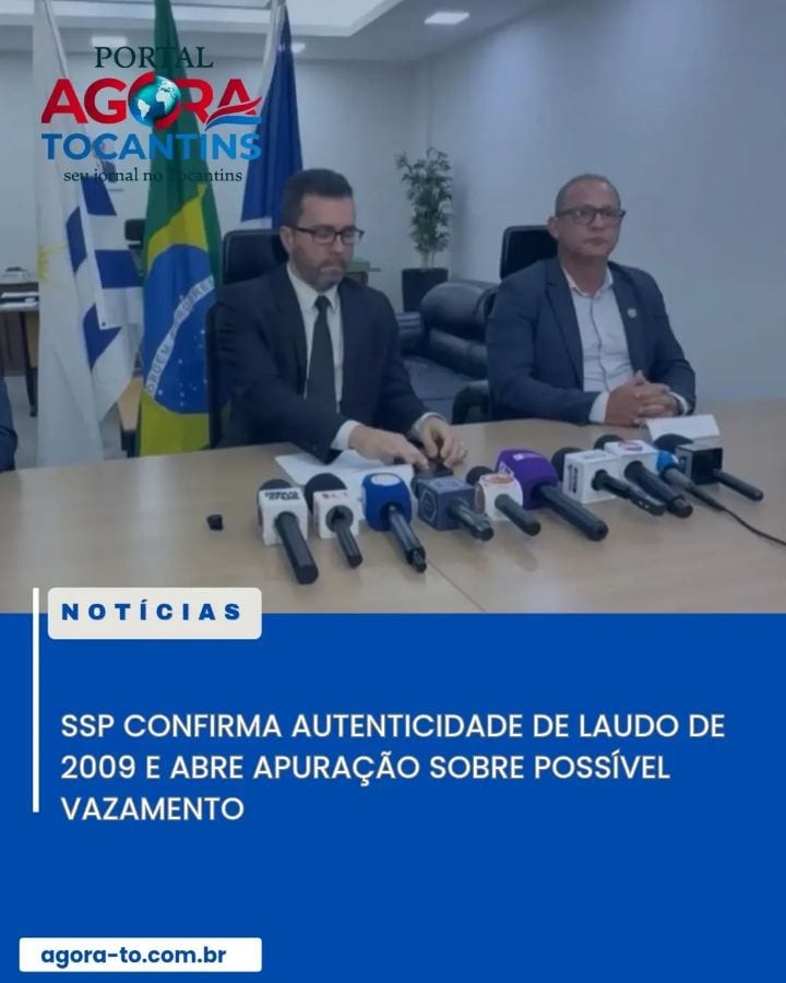 O secretário de Estado da Segurança Pública do Tocantins, Luciano Barbosa de Sousa Cruz, afirmou nesta sexta-feira (23)