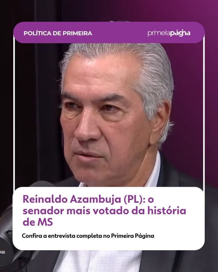 Reinaldo Azambuja é o senador mais votado da história de Mato Grosso do Sul