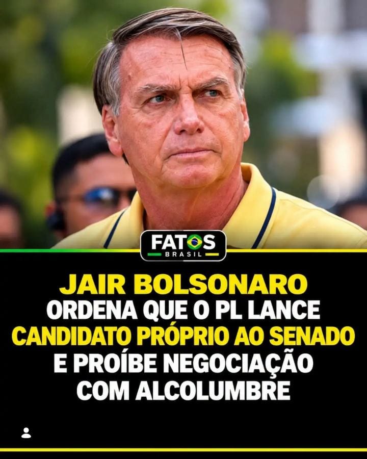 Jair Bolsonaro rejeita apoio a Alcolumbre e quer candidato do PL à presidência do Senado!